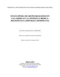 ENCICLOPEDIA DE GRUPOS RELIGIOSOS EN LAS AMERICAS Y
