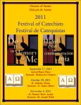 2011 Festival of Catechists Cover - Catholic Diocese of Austin Texas