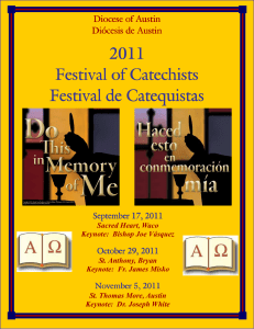 2011 Festival of Catechists Cover - Catholic Diocese of Austin Texas