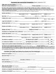 Formulario para Inscripción de Bautismo Baptism Registration Form