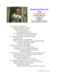 Mensaje del Papa Juan XXIII