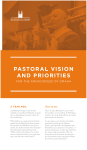 pastoral vision and priorities