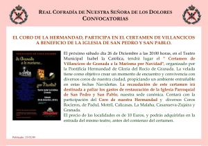 CERTAMEN DE VILLANCICOS - Real Cofrad&iacute;a de Nuestra Se&ntilde;ora