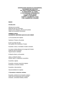 EXHORTACIÓN APOSTÓLICA POSTSINODAL "SACRAMENTUM