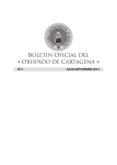 BOLETÍN OFICIAL DEL I OBISPADO DE CARTAGENA i