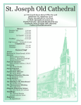 Masses for the Week - St. Joseph Old Cathedral