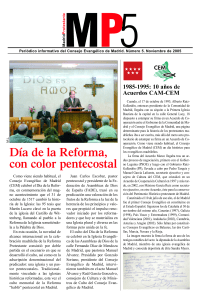 Día de la Reforma, con color pentecostal