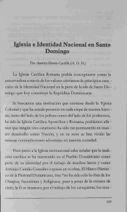 Iglesia e Identidad Nacional en Santo Domingo