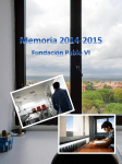 Memoria 2014 - 2015 - Fundación Pablo VI