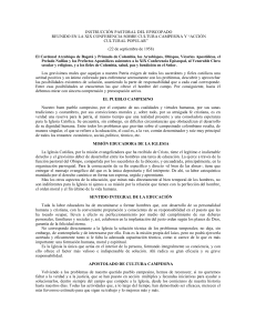 INSTRUCCIÓN PASTORAL DEL EPISCOPADO REUNIDO EN LA