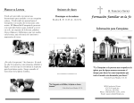 Información para Catequistas St. Francisco Xavier Sesiones de