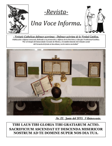 -Revista- Una Voce Informa. - Iglesias de Ramonete, Ifre y Puntas