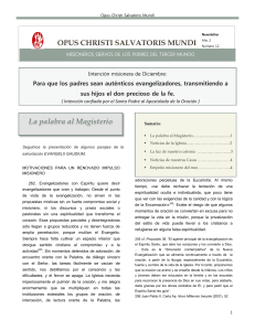 Opus christi salvatoris mundi - MSPTM