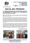 Nota de Prensa-19/01/2014 - Movimiento de Cursillos de