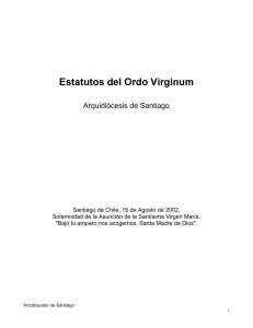 Estatutos del Ordo Virginum