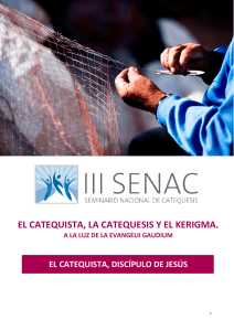 El catequista, discípulo de Jesús