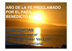 AÑO DE LA FE PROCLAMADO POR EL PAPA BENEDICTO XVI