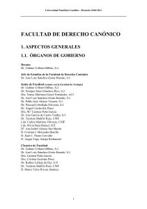 Memoria Academica 2010 - Facultad de Derecho Canónico