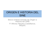 ORIGEN E HISTORIA DEL SINE