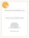 programa de ministerio laico manual para instructores