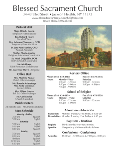 Pastoral Staff - Blessed Sacrament Church