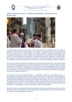 Papa Francisco anuncia un Jubileo extraordinario: Año Santo de la