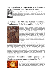 El Obispo de Almería publica “Teología Fundamental de la
