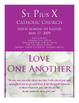 May 17 bulletin - St. Pius X Catholic Parish