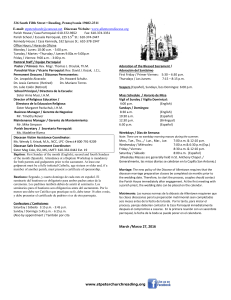 The Parish Family of Saint Peter the Apostle Church