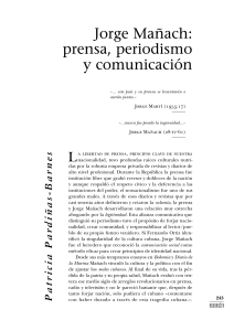 Jorge Mañach: prensa, periodismo y comunicación