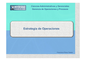 Estrategia de Operaciones - Universidad Tecnológica del Centro