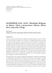 MASFERRER KAN, ELIO. Pluralidad Religiosa en México. Cifras y