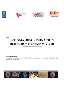 Estigma Discriminacion Derechos Humanos y vih