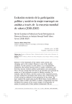 Evolución reciente de la participación política y social en la mujer