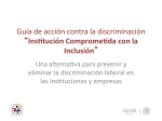 Guía de acción contra la discriminación “InsLtución CompromeLda