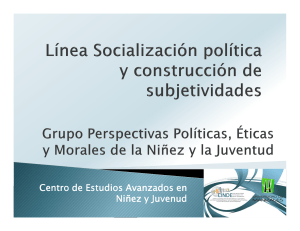 Linea socializacion politica. Jun 2014