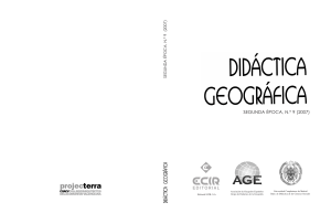 segunda época, n.º 9 (2007) - Grupo de Didáctica de la Geografía