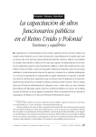 La capacitación de altos funcionarios públicos en el Reino Unido y