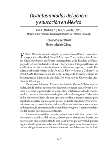 Distintas miradas del género y educación en México