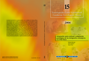 nº 15. Integración socio-cultural y adaptación