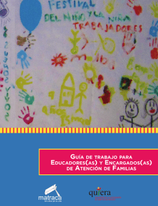 GUíA DE TRABAJO PARA EDUCADORES(AS) y ENCARGADOS