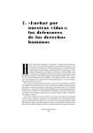 Luchar por nuestras vidas»: los defensores de los derechos humanos