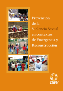 Prevención de la Violencia Sexual en contextos de Emergencia y