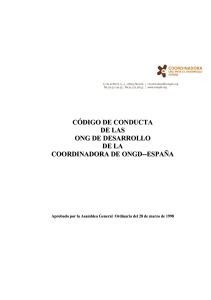 Codigo Conducta CONGDE