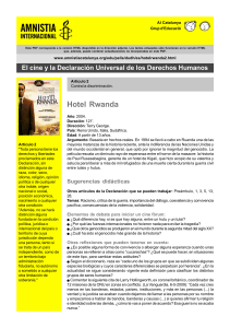 Hotel Rwanda - Amnistia Internacional Catalunya