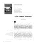 &iquest;Qui&eacute;n construye las ciudades?