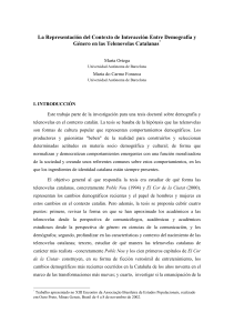 demografía, cambio familiar y telenovelas. de la realidad a la