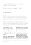 Las minorías étnicas en los medios de comunicación españoles