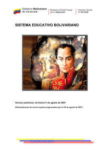 sistema educativo bolivariano