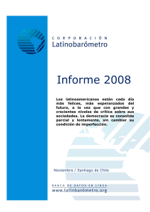 Informe Latinobarómetro 2008